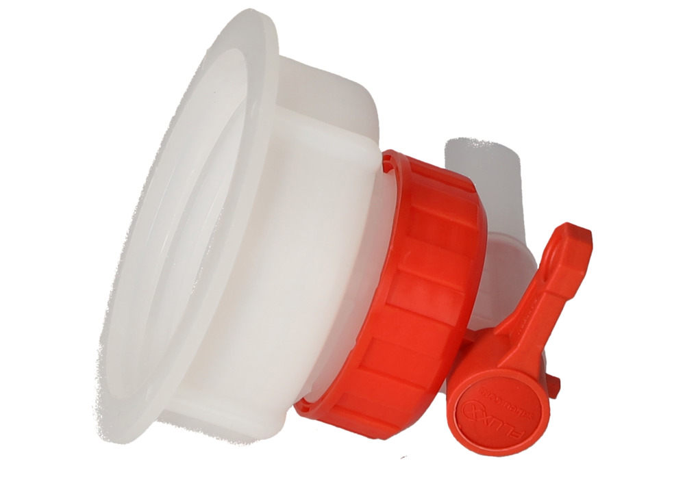 Dispensing tap AH 61, plastic, for plastic canisters, with Ø 13 mm tap, outside thread Ø 61 mm - 10