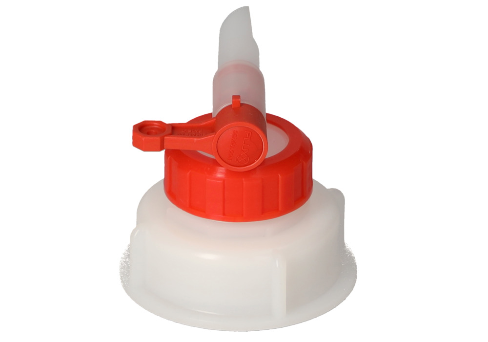Dispensing tap AH 61, plastic, for plastic canisters, with Ø 13 mm tap, outside thread Ø 61 mm - 9