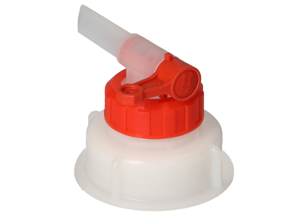 Dispensing tap AH 61, plastic, for plastic canisters, with Ø 13 mm tap, outside thread Ø 61 mm - 8
