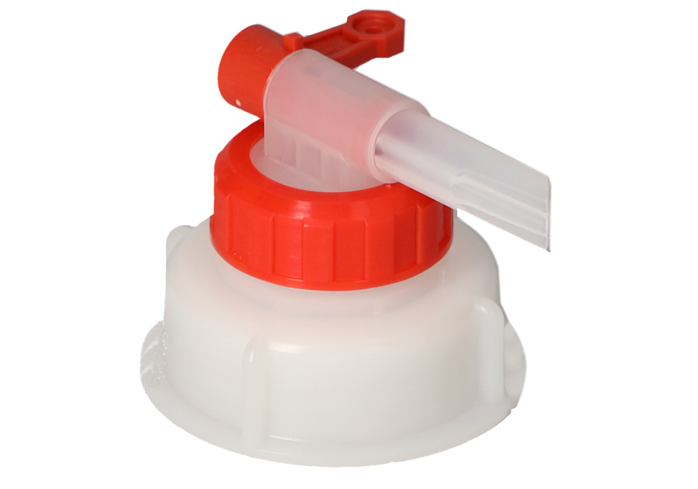 Dispensing tap AH 61, plastic, for plastic canisters, with Ø 13 mm tap, outside thread Ø 61 mm - 4