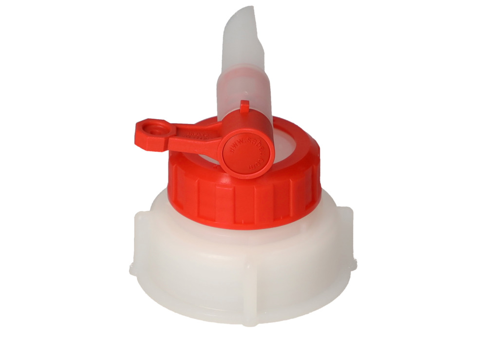 Dispensing tap AH 51, plastic, for plastic canisters, with Ø 13 mm tap, outside thread Ø 55 mm - 9
