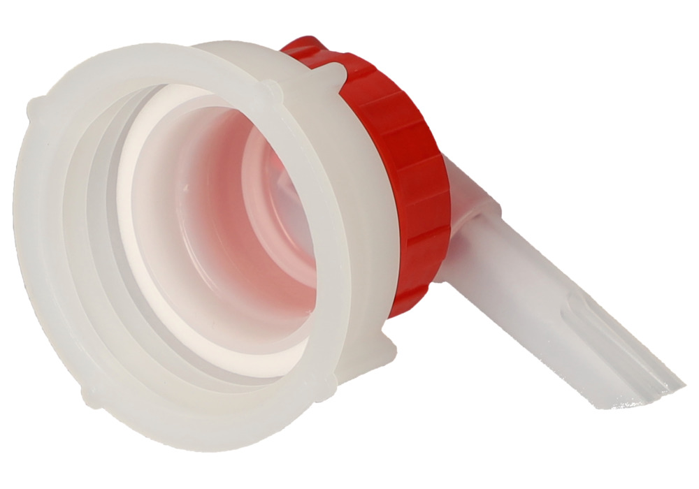 Dispensing tap AH 51, plastic, for plastic canisters, with Ø 13 mm tap, outside thread Ø 55 mm - 6