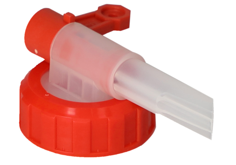 Dispensing tap AH 40, plastic, for plastic canisters, with Ø 13 mm tap, outside thread Ø 42 mm - 4