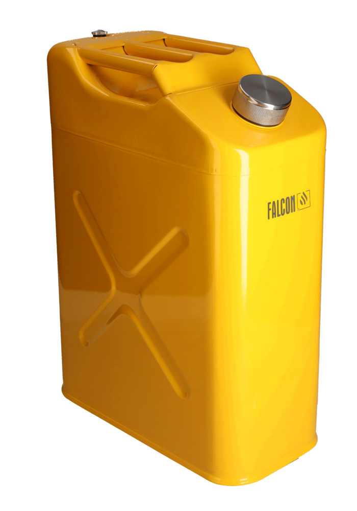 FALCON safety canister in steel, painted, with transport approval, EPDM seals, 20 litres - 1