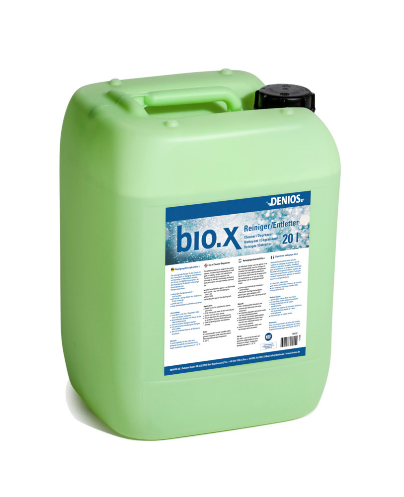 bio.x ready-to-use, Reiniger/Entfetter Set zur Erstbefüllung für bio.x Reinigungstisch, 5 x 20 Liter - 2