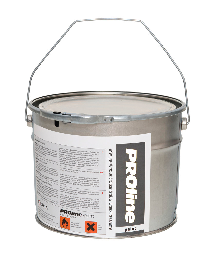PROline-paint outdoor marking paint, 5 l, one component mark. paint, approx. 25 m2, white, RAL 9016 - 1