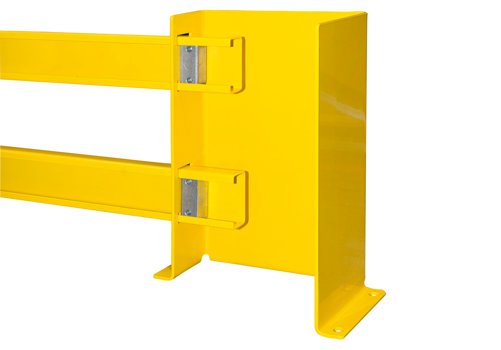 Protección lateral estantería E1, simple, acero plastificado, estantes entre 900 y 1300 mm - 3