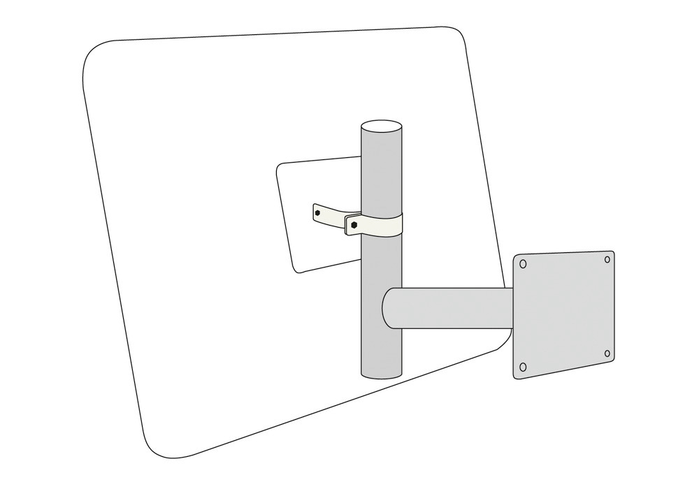 Nástenná konzola, žiarovo pozinkovaná, pre dopravné zrkadlo typ SE/VS