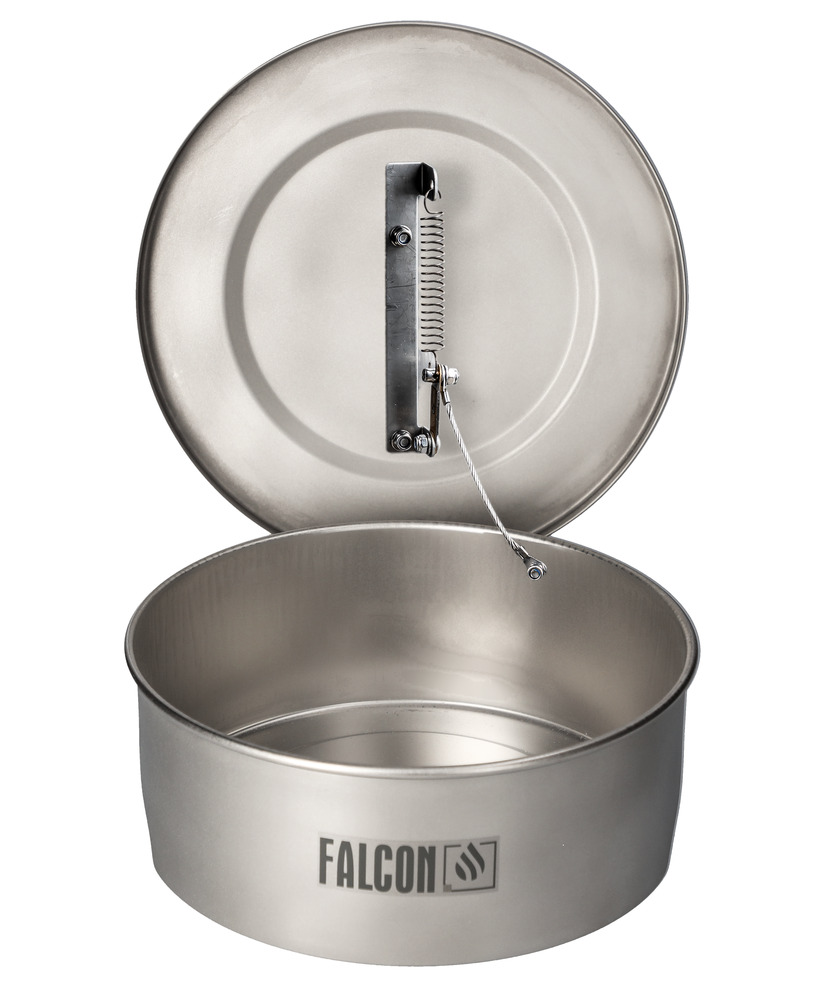 FALCON Kleinteilereiniger aus Edelstahl, lackiert, mit Schmelzlot, 2 l - 2