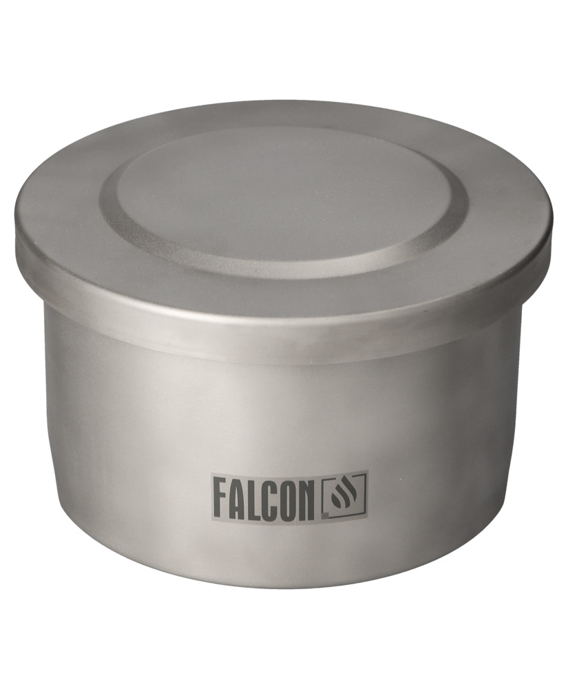 FALCON Kleinteilereiniger aus Edelstahl, lackiert, mit Schmelzlot, 4 l - 4