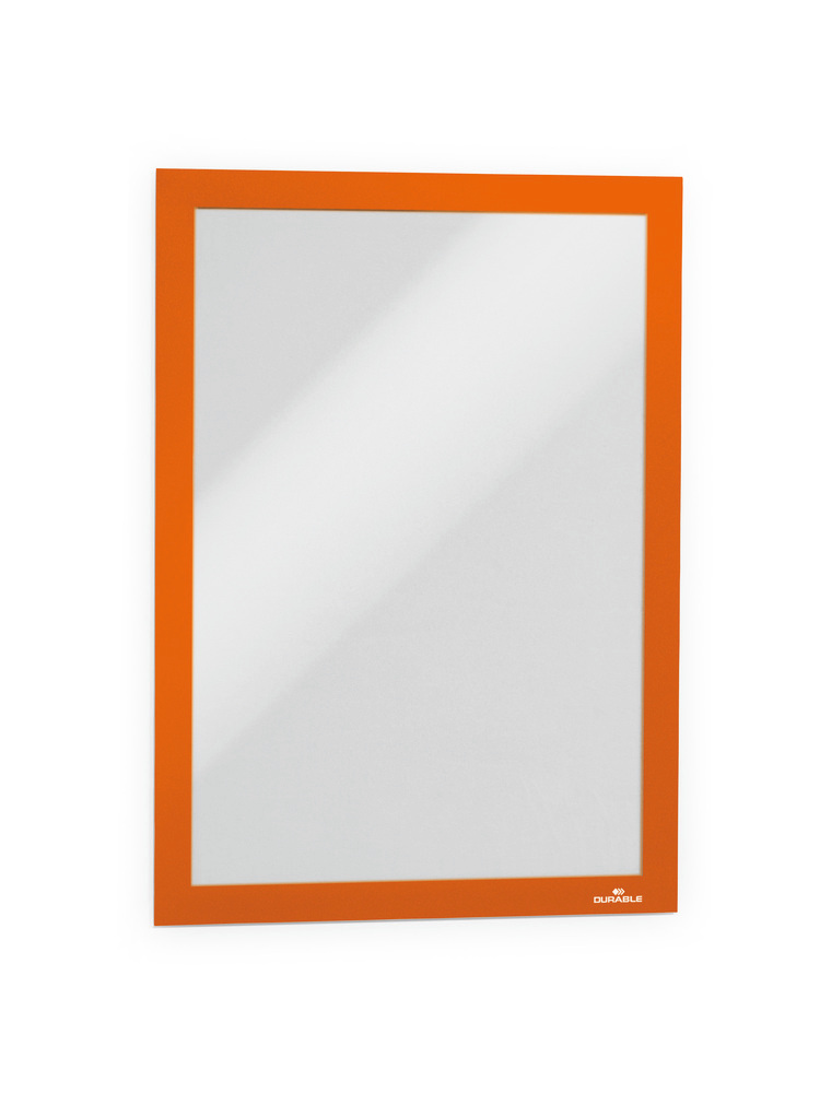 Durable Inforahmen DURAFRAME®, DIN A4, selbstklebend, orange, VE = 2 Stück - 1