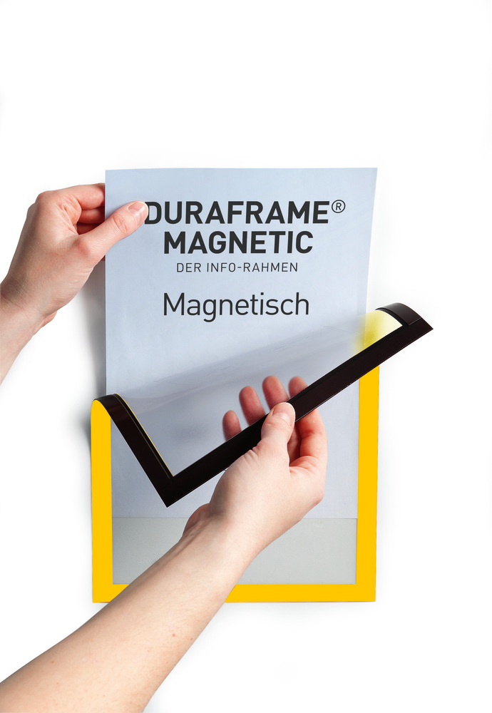 Durable Inforahmen DURAFRAME®, DIN A4, magnetic, gelb, VE = 5 Stück - 2