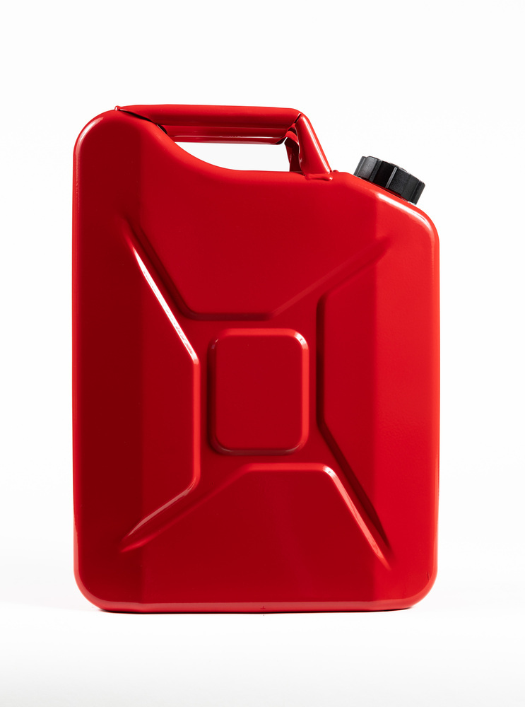 Steel fuel canister, 20 litre capacity, with UN approval, with screw cap, diameter 46 mm - 3