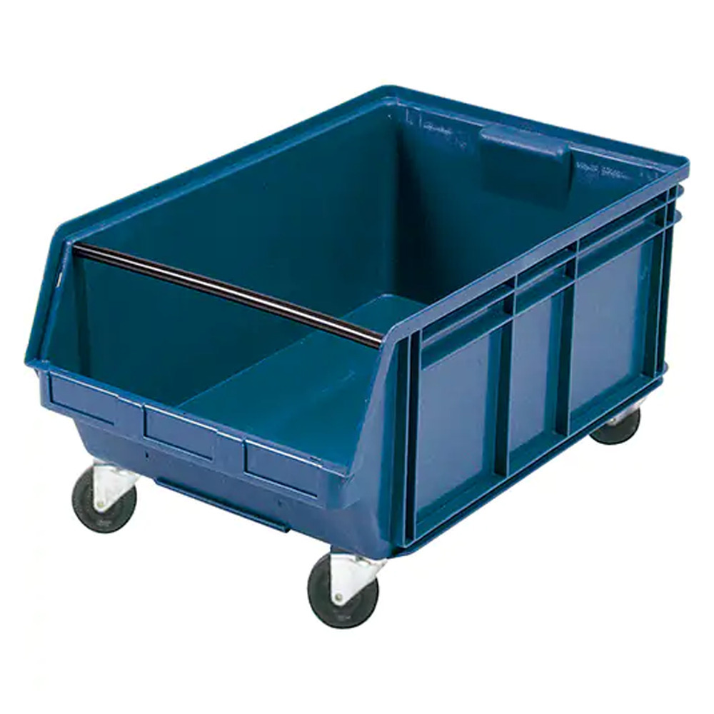 Mobile Giant Stacking Bin, 11-7/8" H x 18-3/8" W x 29" D, 150 lbs. Capacity, Blue - 1