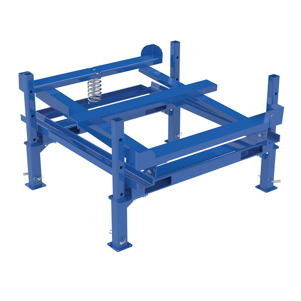 IBC Container Tilt Stand with Fork Pockets and Adjustable Legs 48.5 In x 49.5 In 4400 Lb Capacity - 1