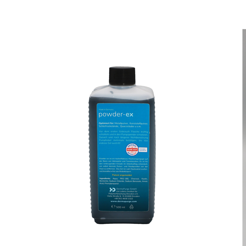 Powder-ex, tägliche Hautreinigung gegen pulverförmige Materialien, 500 ml Flasche für Eurospender - 2