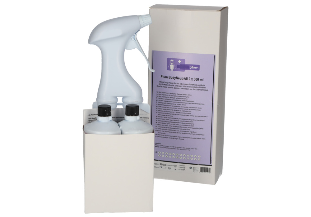 Solution de décontamination Plum BodyNeutrAll, spray d'urgence, 600 ml - 1