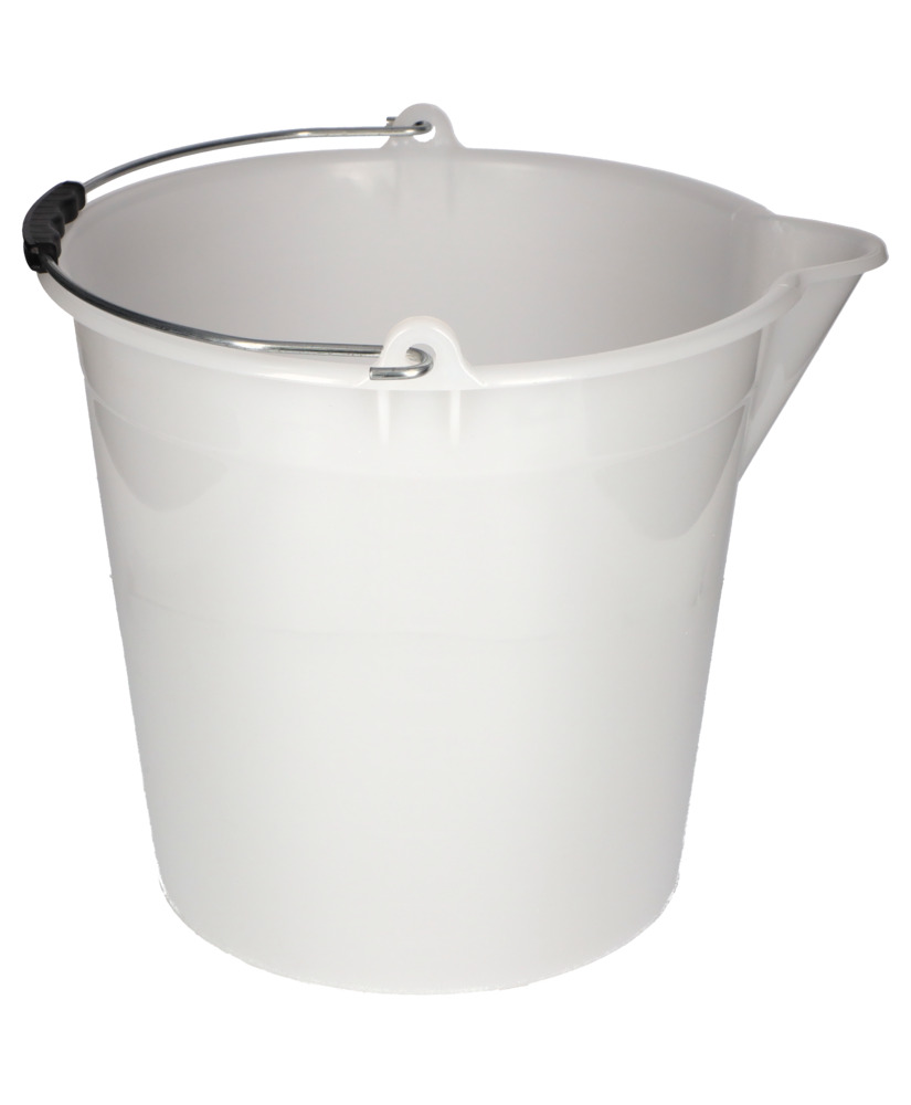 Industrial bucket in polyethylene, 17 litres, white, Pack = 10 pieces - 9