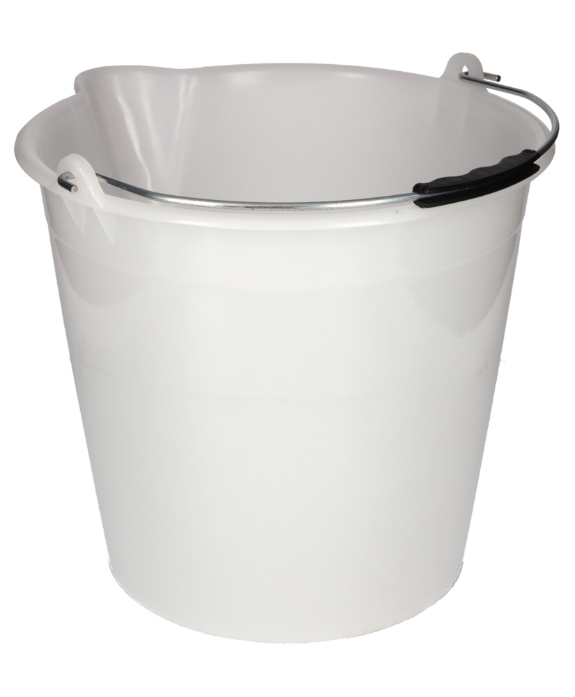 Industrial bucket in polyethylene, 17 litres, white, Pack = 10 pieces - 8