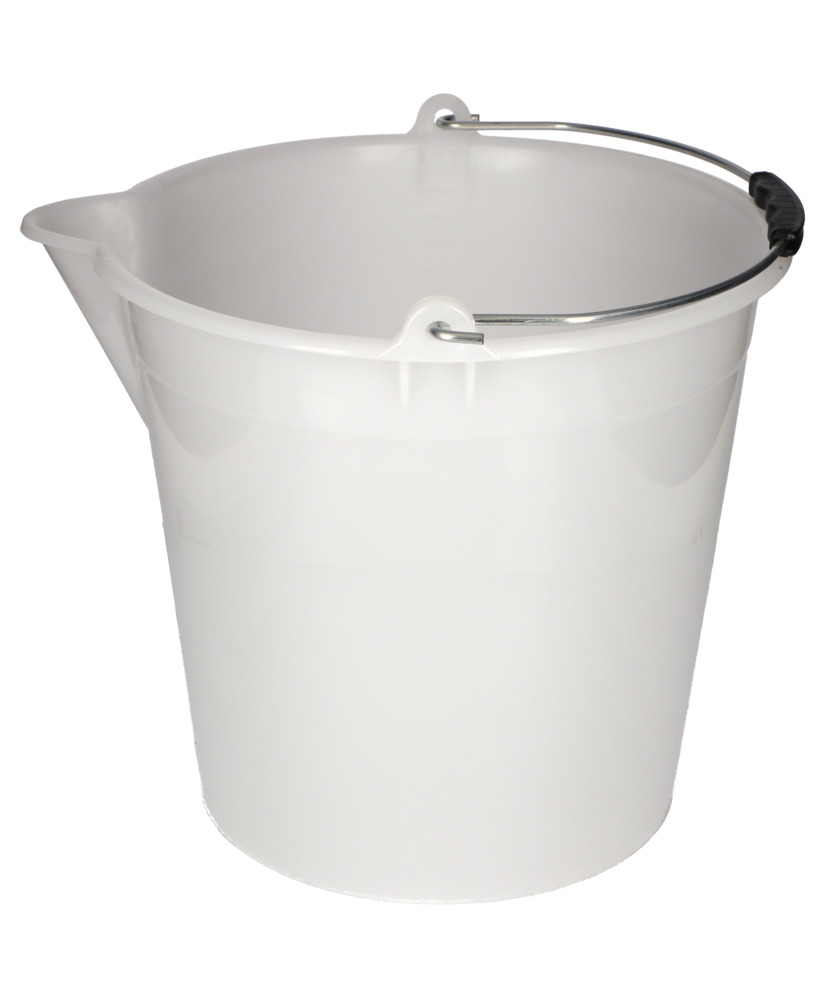 Industrial bucket in polyethylene, 17 litres, white, Pack = 10 pieces - 7