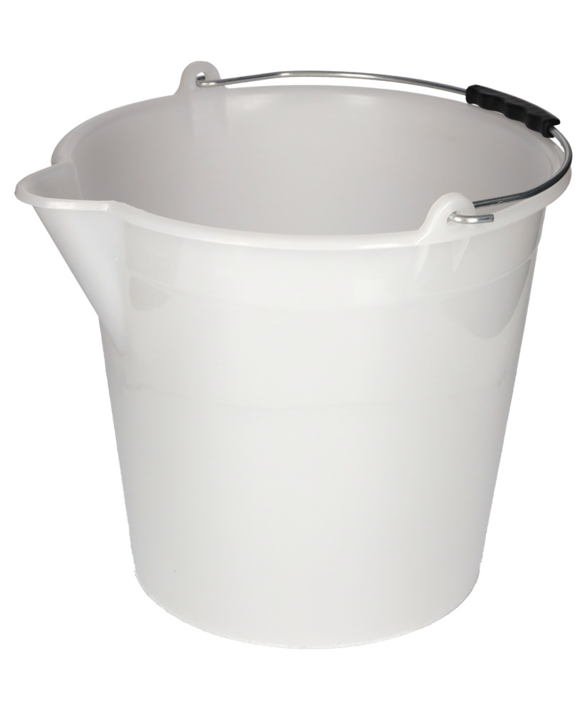 Industrial bucket in polyethylene, 17 litres, white, Pack = 10 pieces - 6