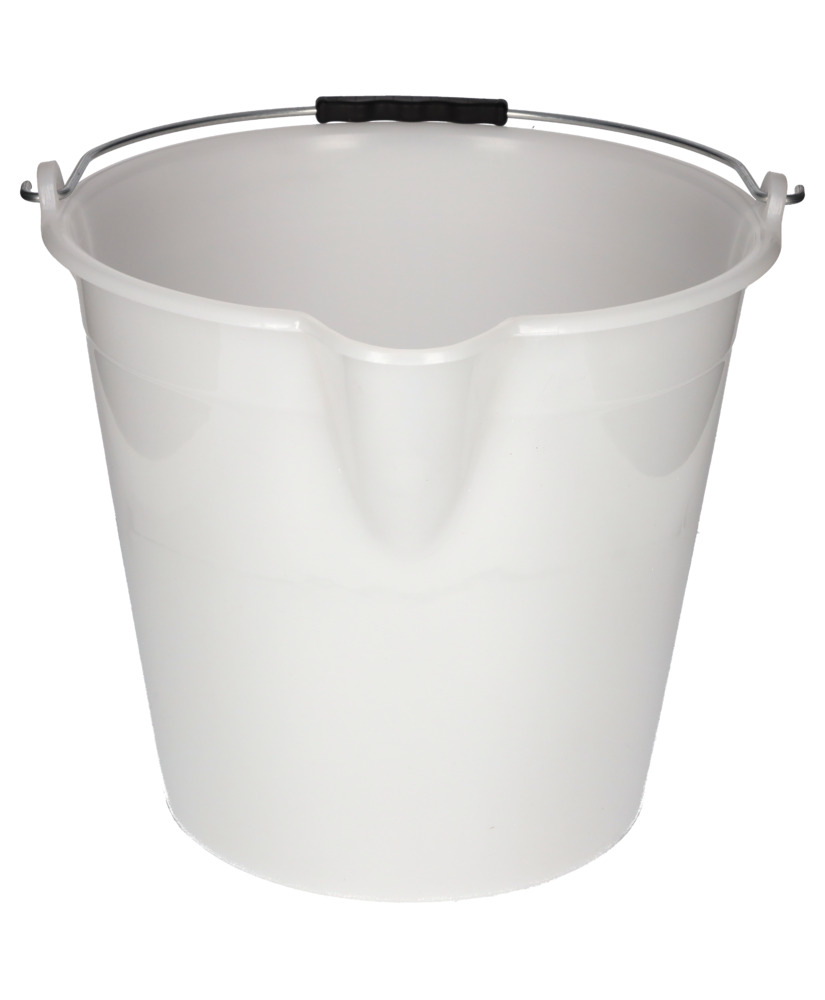 Industrial bucket in polyethylene, 17 litres, white, Pack = 10 pieces - 3