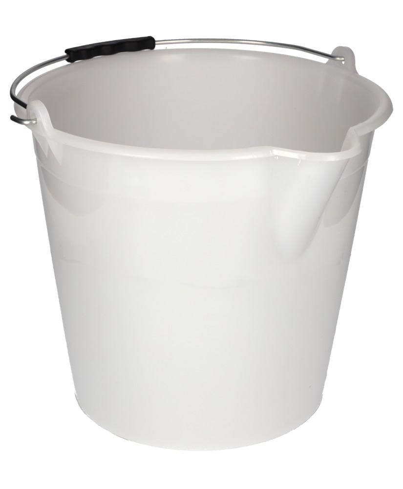 Industrial bucket in polyethylene, 17 litres, white, Pack = 10 pieces - 1