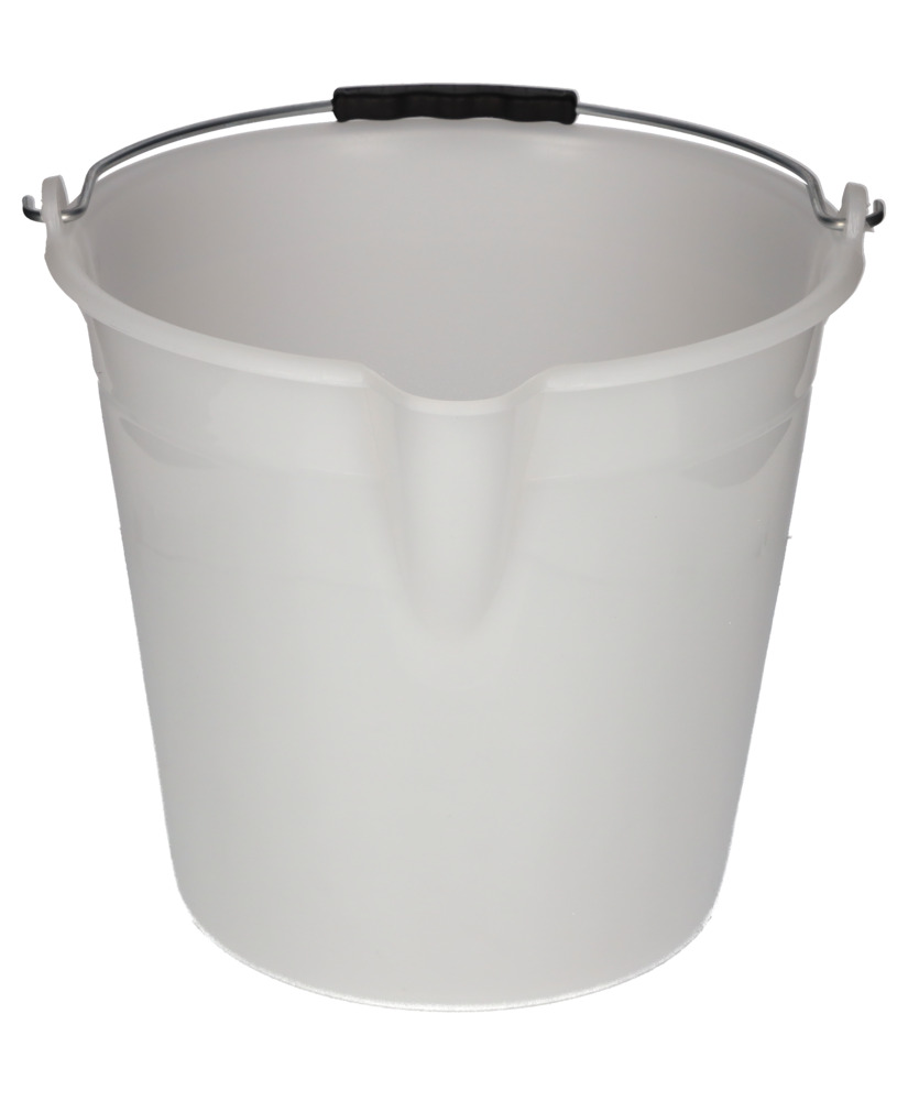 Industrial bucket in polyethylene, 12 litres, white, Pack = 10 pieces - 3
