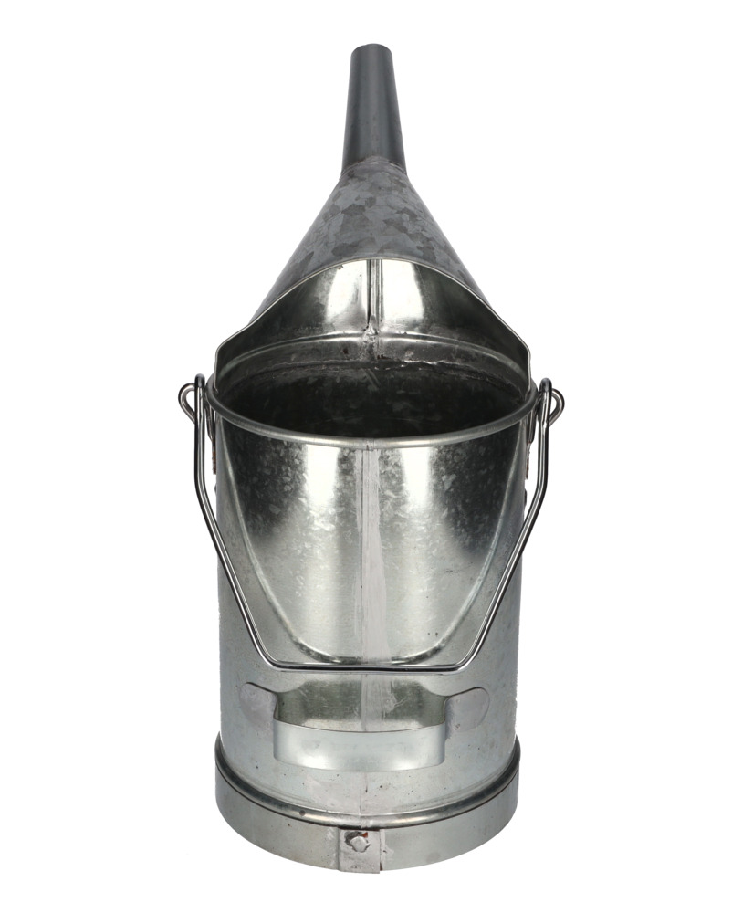 Messeimer aus Stahlblech, verzinkt, mit innenliegender Skala, 5 Liter Volumen - 7