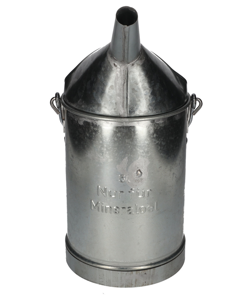 Cubo de medición en chapa de acero galvanizado con escala interior, volumen 5 litros - 6