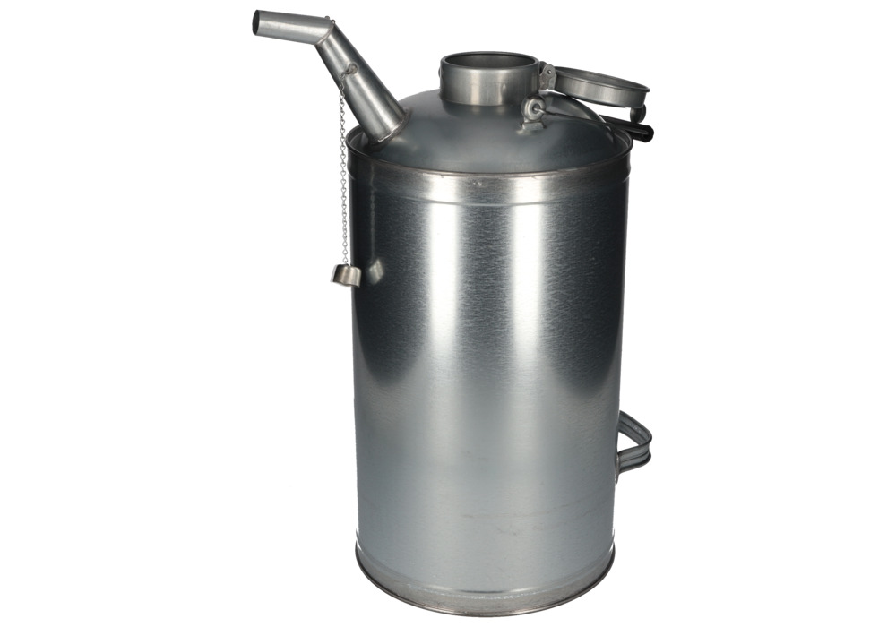 Oil can, galvanized steel, 15 litre capacity - 9