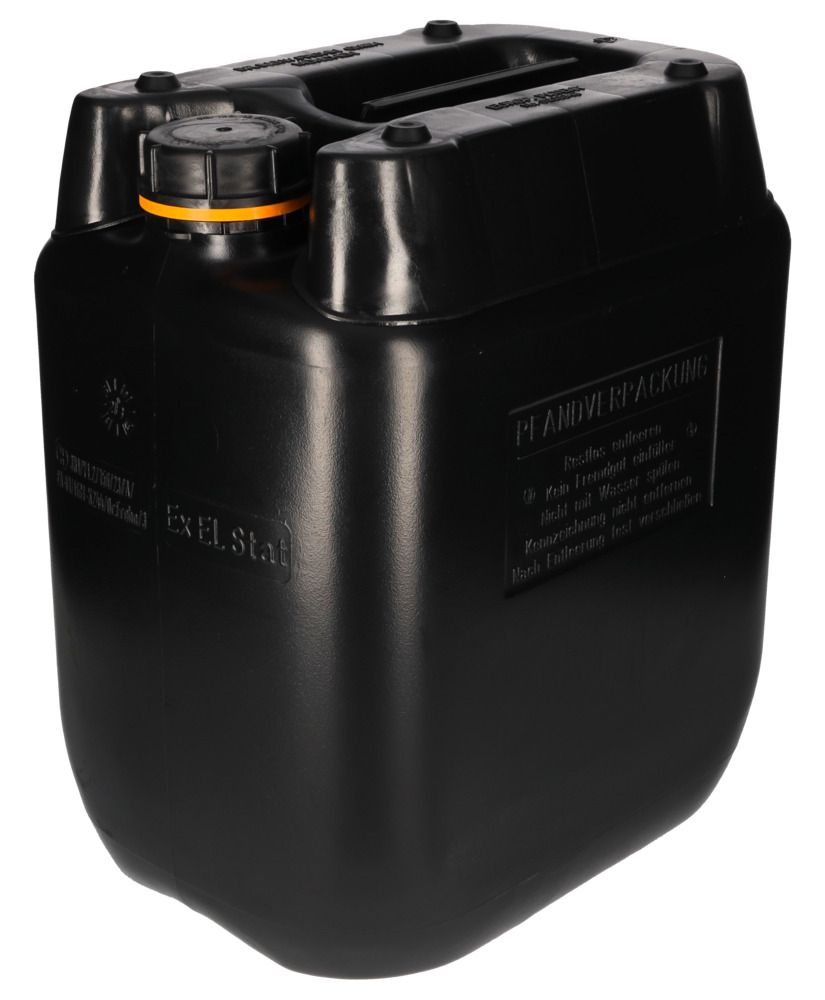 Plastic canister, polyethylene, antistatik, 30 litre capacity, black - 5