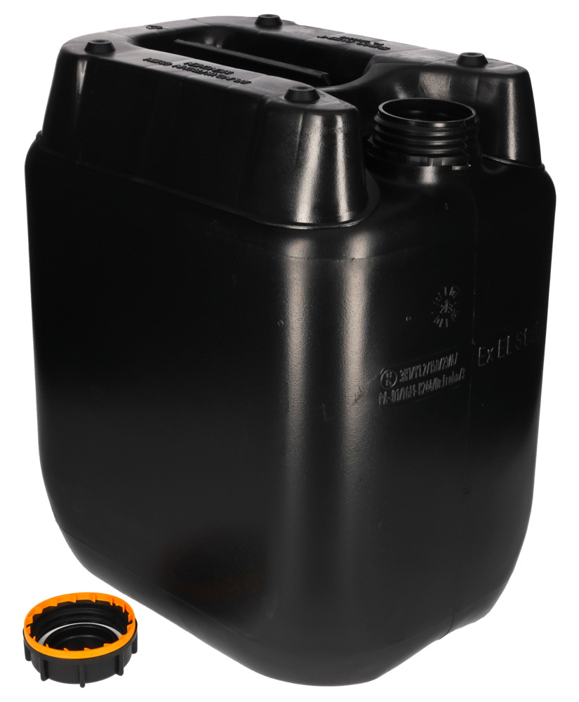 Plastic canister, polyethylene, antistatik, 30 litre capacity, black - 4
