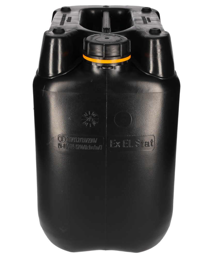 Plastic canister, polyethylene, antistatik, 30 litre capacity, black - 3