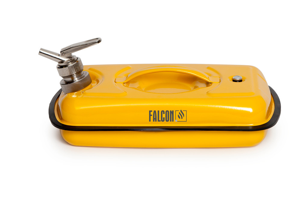 Contenitore di sicurezza FALCON in acciaio, verniciato, rubinetto dosatore di precisione, 5 litri - 2