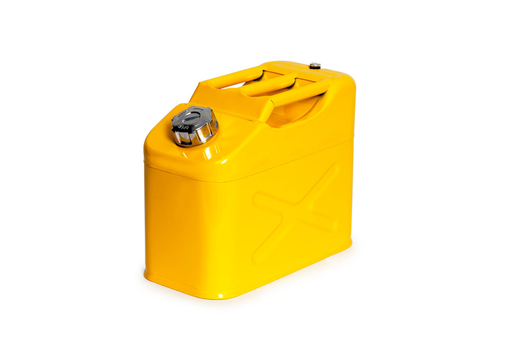 Safety Container 2.6 gal - Fine dispensing nozzle and screw lid - steel - Type I - 8