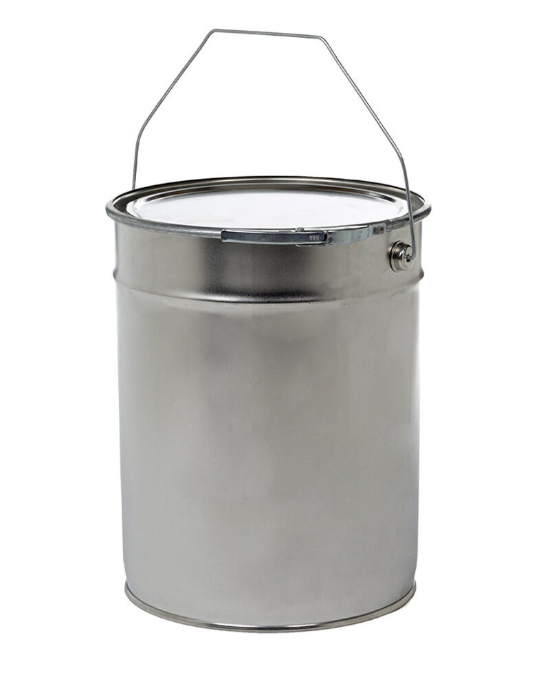 Tinplate bucket 10l, conical, with carrying handle and rubber lid, transport approval, PU=20 pieces - 1