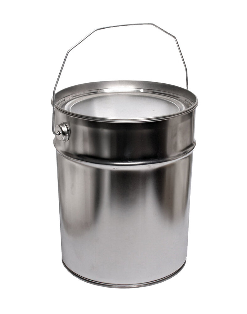 Tinplate bucket 10 l, conical, with carrying handle and rubberised lid, PU = 20 pieces - 1