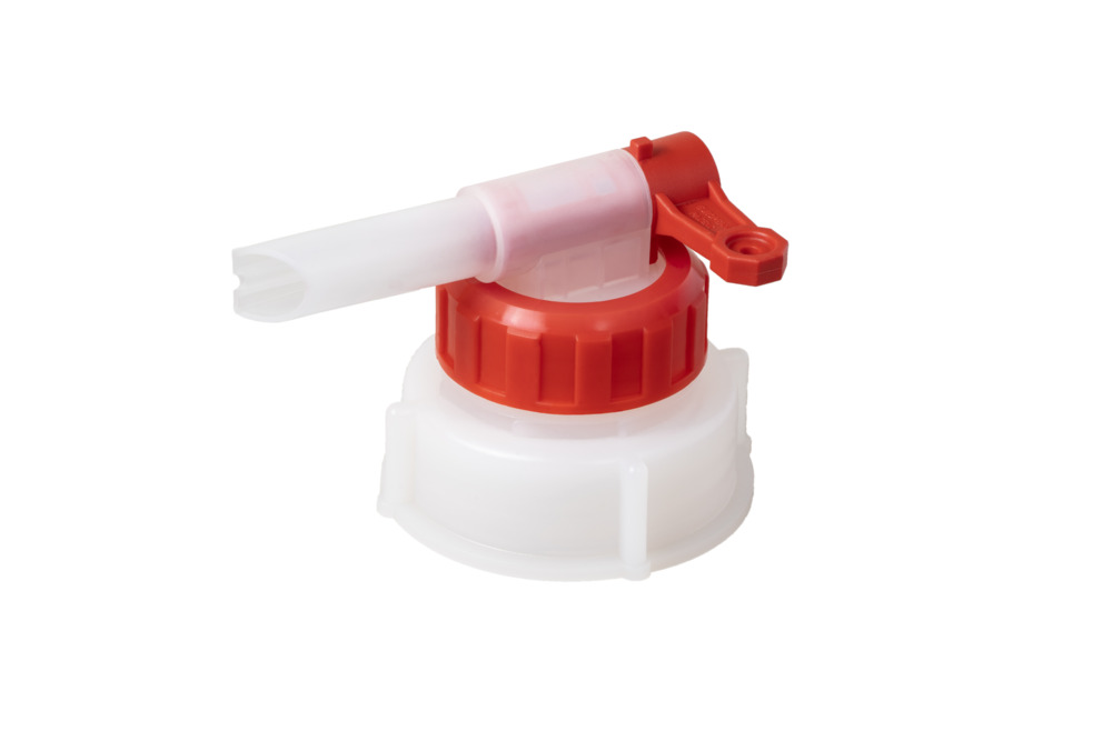 Dispensing tap AH 51, plastic, for plastic canisters, with Ø 13 mm tap, outside thread Ø 55 mm - 1