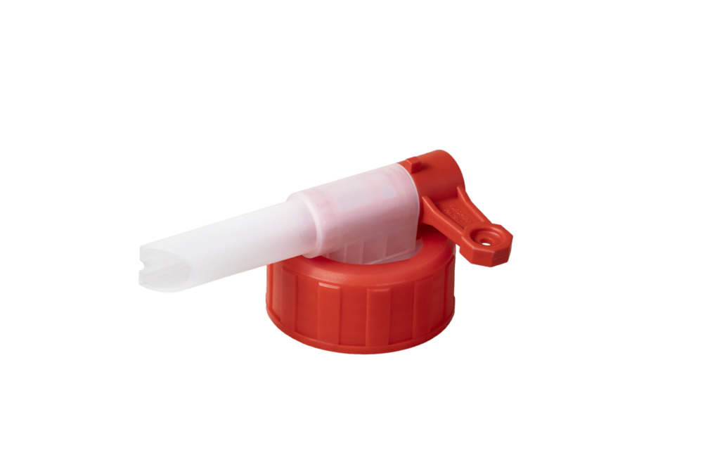 Dispensing tap AH 45, plastic, for plastic canisters, with Ø 13 mm tap, outside thread Ø 45 mm - 1