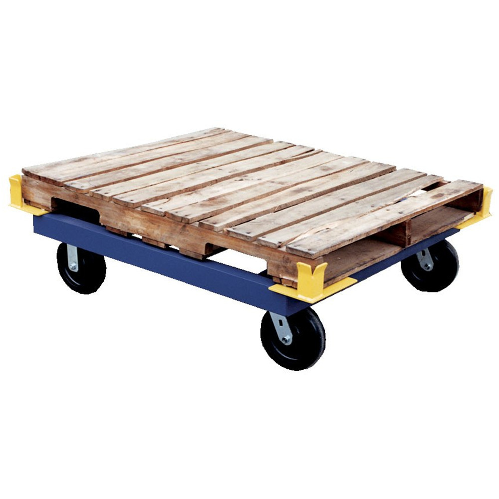 Steel Pallet and Container Transporter 42 In. x 43-1/2 In. 4000 lb. Capacity Blue - 1