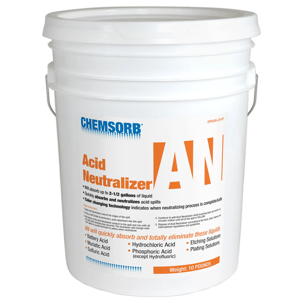 Acid Neutralizing Absorbent, 10 Pound Pail - 1