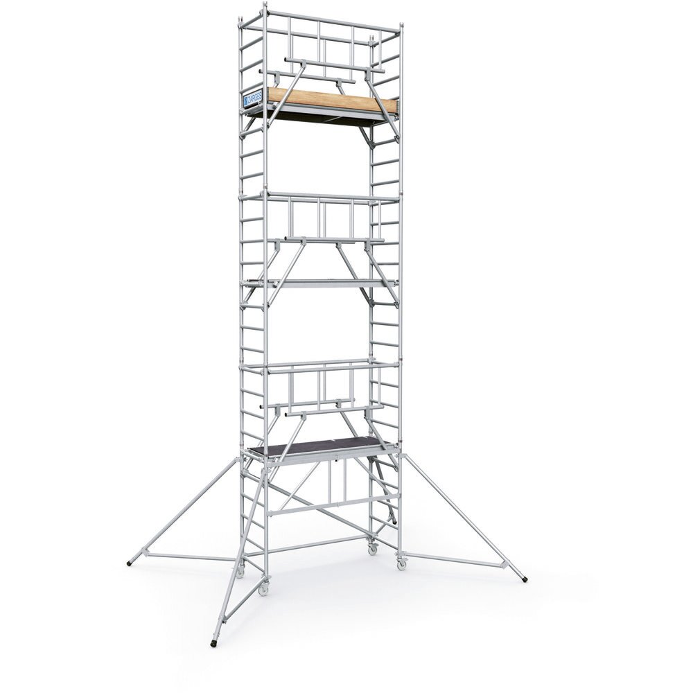 Zarges Klappgerüst PaxTower S-Plus 1T, aus Aluminium, Arbeitshöhe 7,55 m - 1