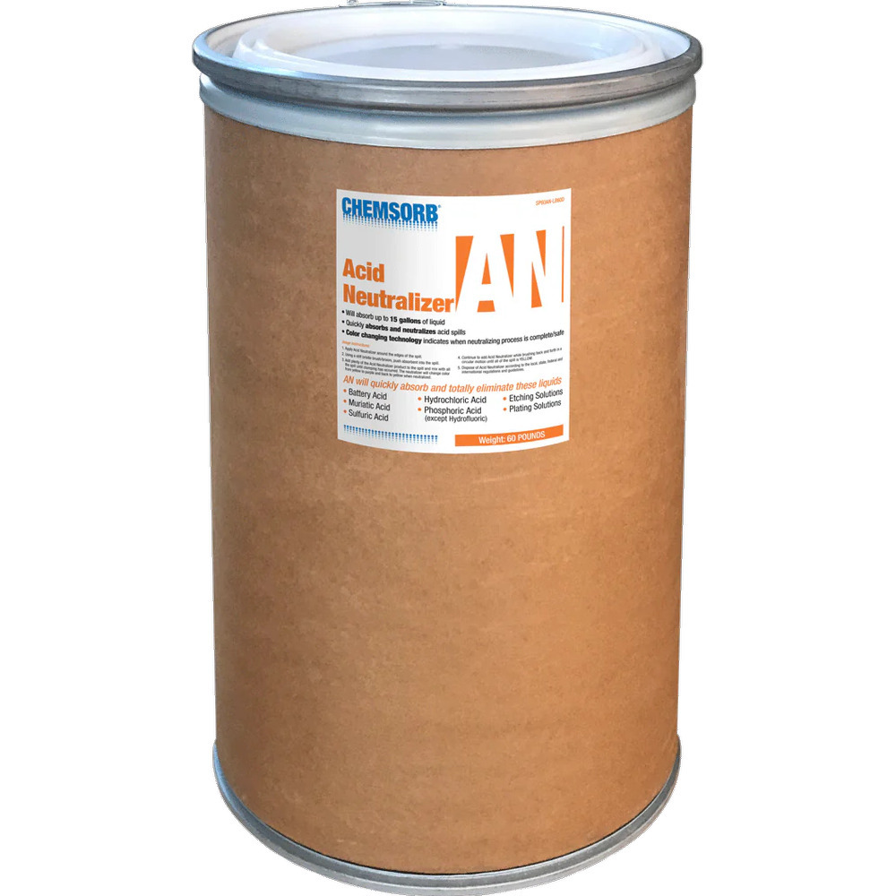 Acid Neutralizing Absorbent, 60 Pound Fiber Drum - 1