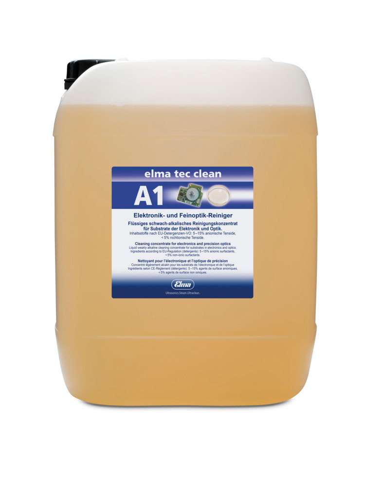 Reinigungsmittel Elma Tec Clean A1 für Ultraschallgeräte, mild-alkalisch, Konzentrat, 25 Liter - 1