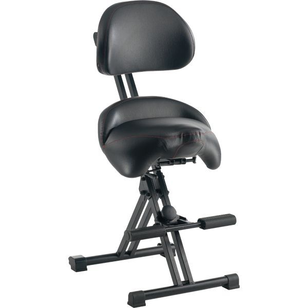 Mey Chair Stehhilfe Futura Light XXL, Sitzhöhe bis 770 mm, Sattelsitz, Kunstleder, 250 kg Tragkraft - 1