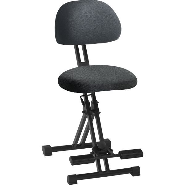 Mey Chair Stehhilfe Futura Light XXL, Sitzhöhe bis 770 mm, Nierenform, Stoffbezug, 250 kg Tragkraft - 1