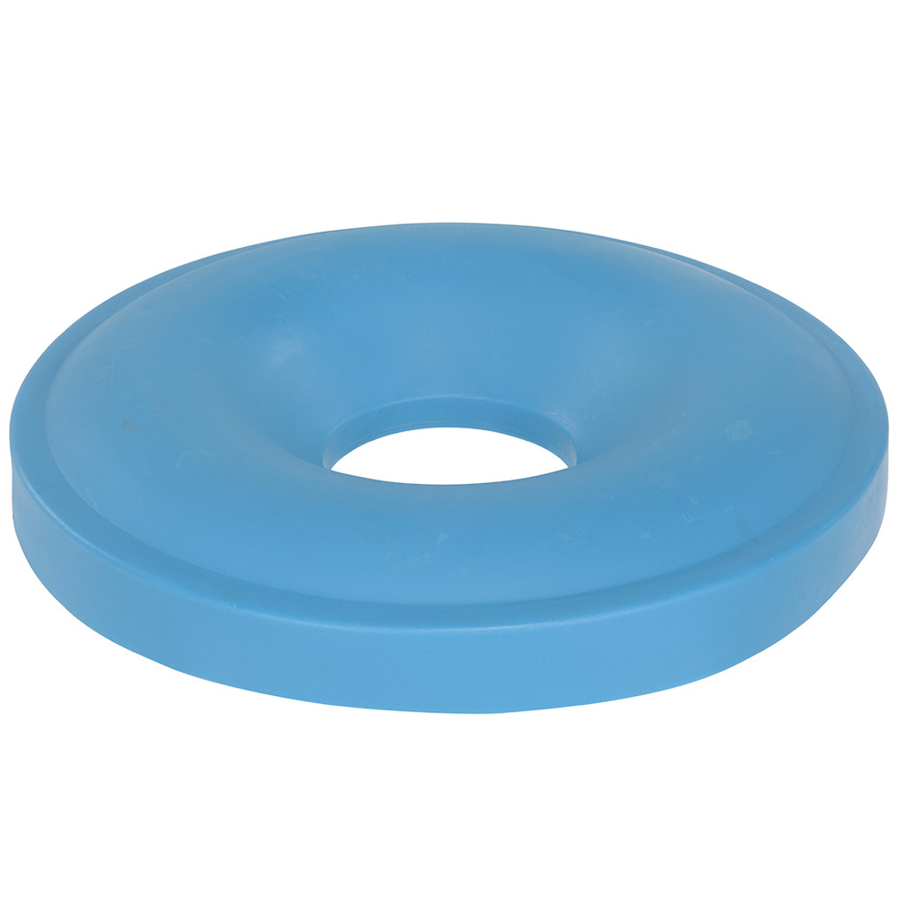 Vestil Polyethylene Drum Recycling Lid 55 Gallon Blue - 1