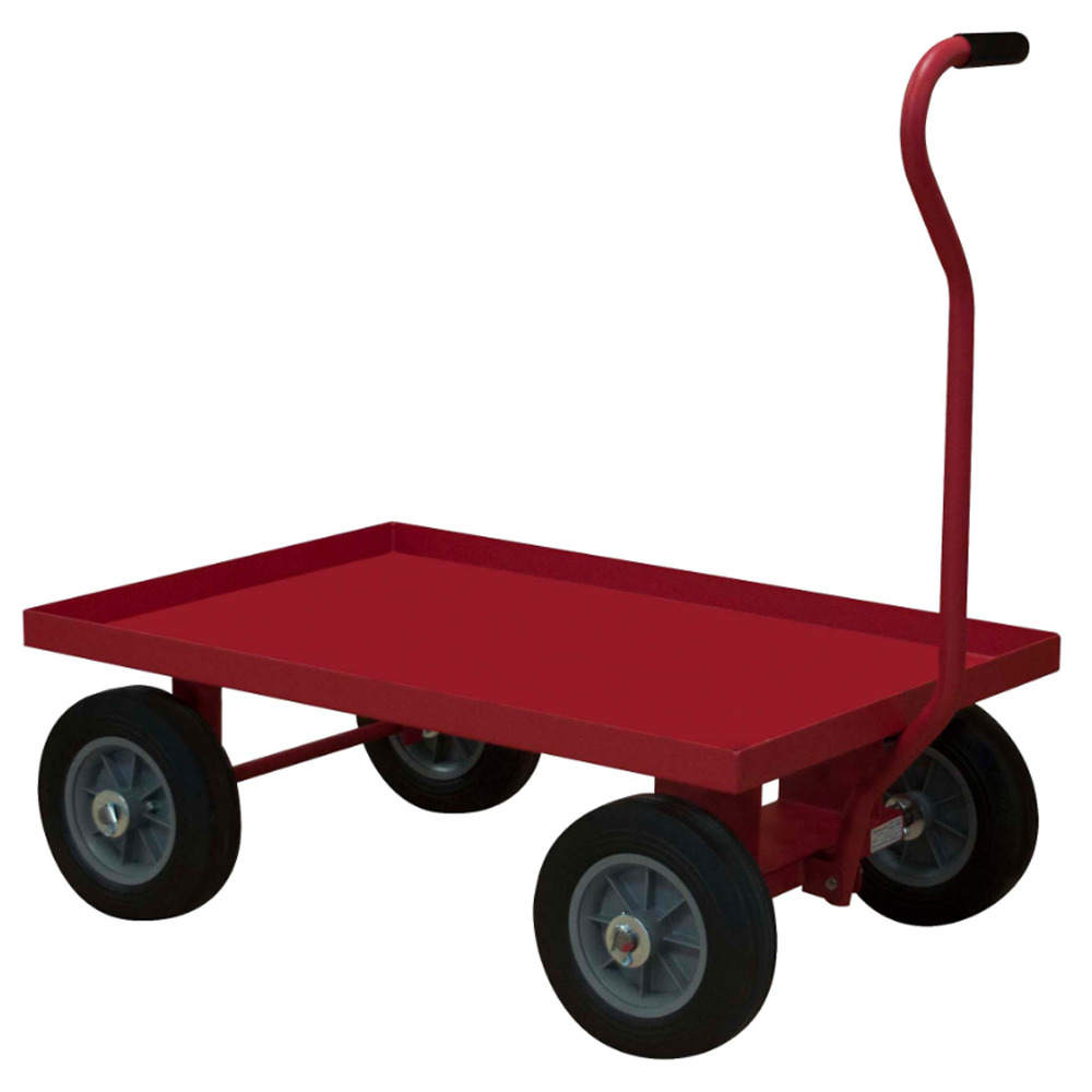 5th Wheel Platform Truck, Red, 24 x 38-1/4 x 38-1/4 - 1