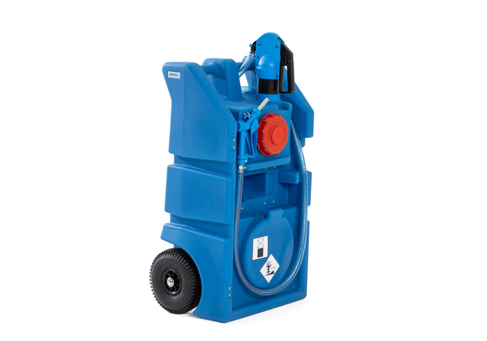 Mobile urea trolley PolyMove 110, in polyethylene, hand pump, 110 l volume - 1